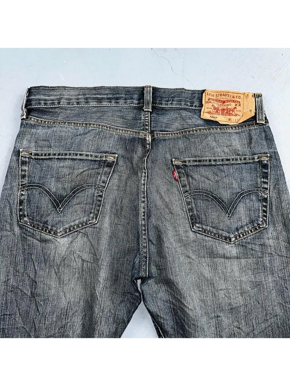 Levis 501 Vintage Y2K XX Straight Leg Jeans Blue Med Wash 34x34 Act 34x32